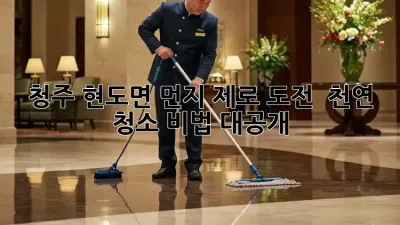 청주 현도면🏡 먼지 제로 도전! ✨ 천연 청소 비법 대공개!